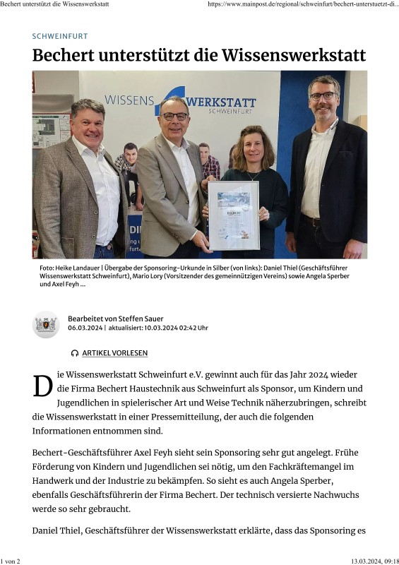 Bechert unterstützt die Wissenswerkstatt 06032024.pdf